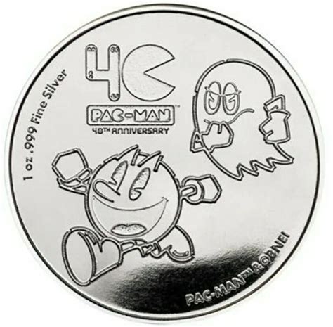 pacman silver coin.